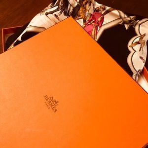 Authentic Hermès Silk Scarf with Box